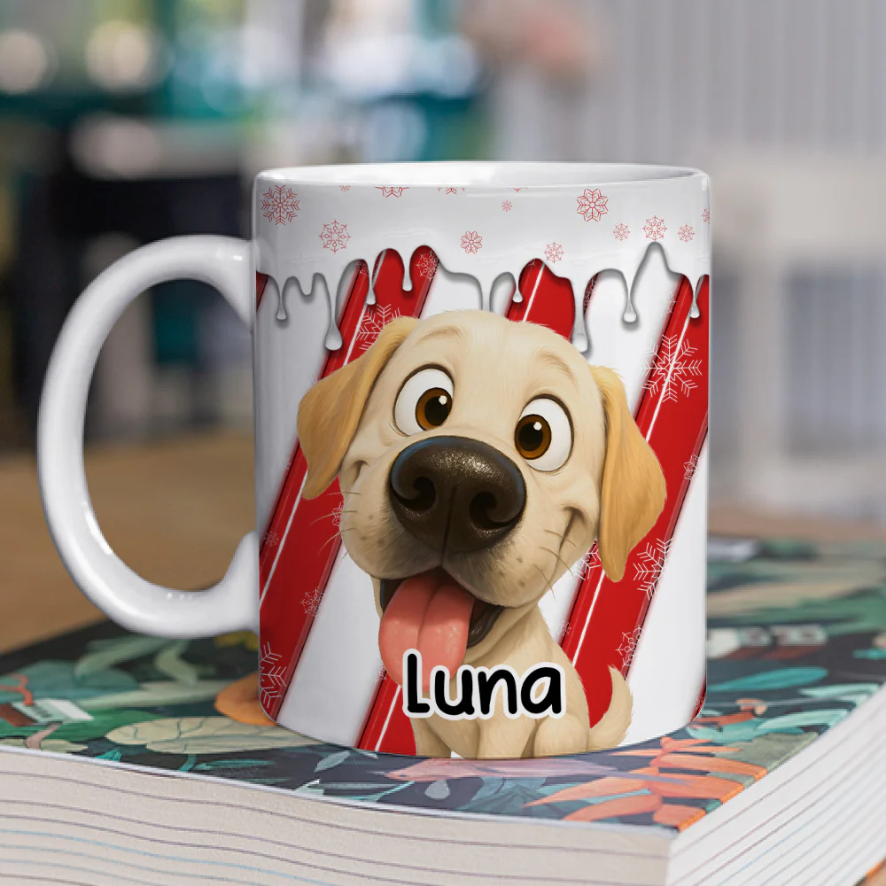 Candy Cartoon Pet - Personalized Custom 3D Inflated Effect Coffee Mug - Image 2