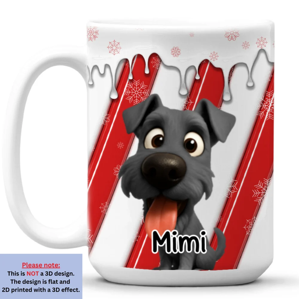 Candy Cartoon Pet - Personalized Custom 3D Inflated Effect Coffee Mug - Image 9