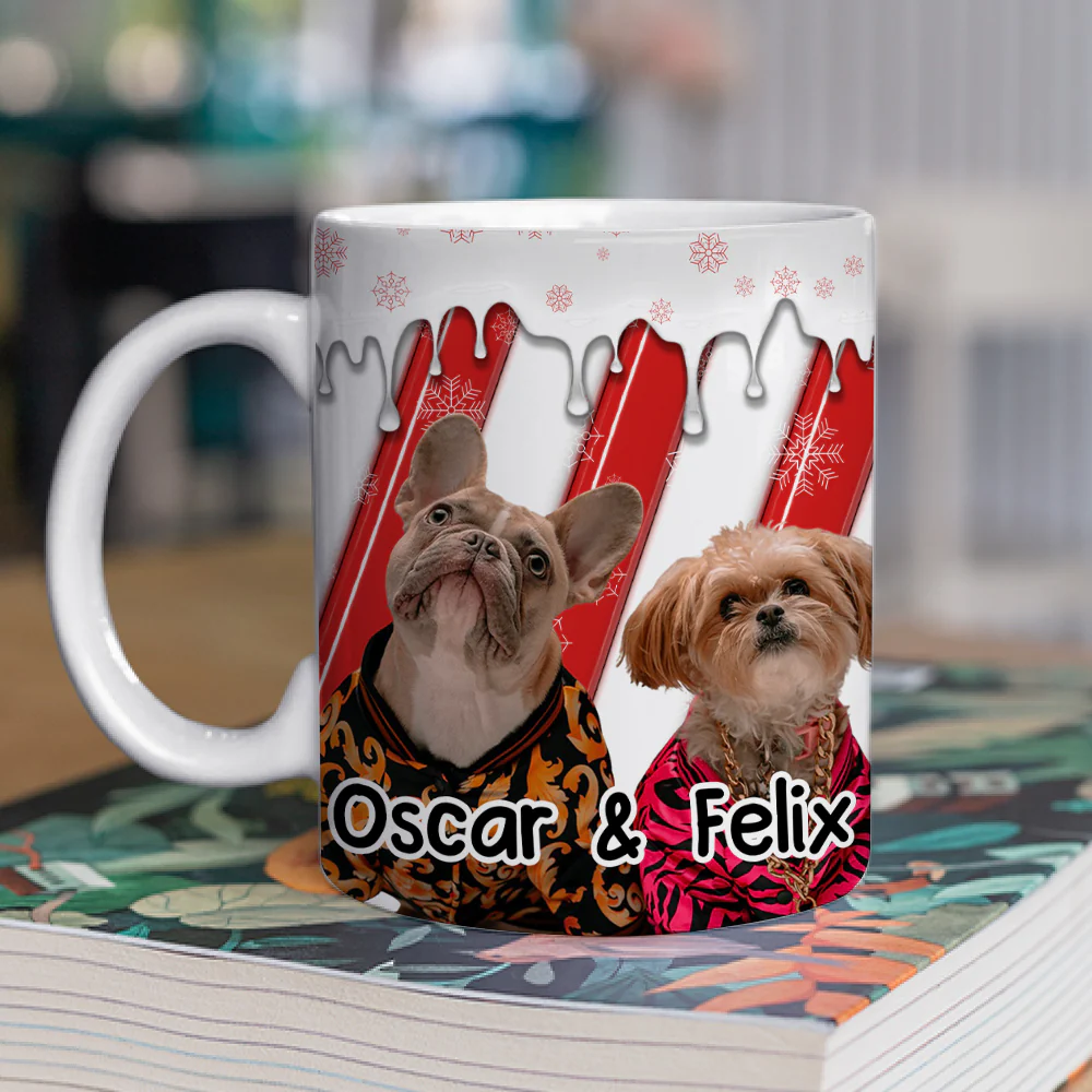 Candy Cartoon Photo - Personalized Custom 3D Inflated Effect Coffee Mug - Image 4