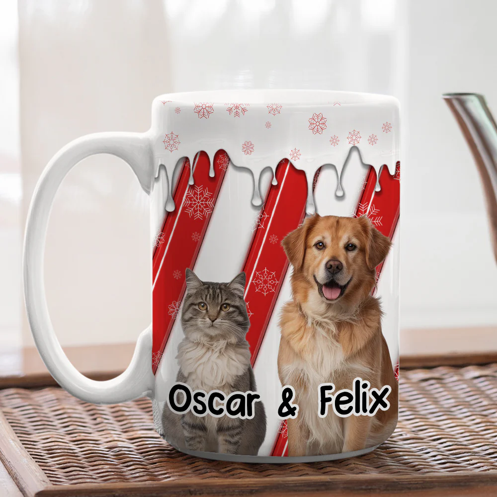 Candy Cartoon Photo - Personalized Custom 3D Inflated Effect Coffee Mug - Image 7