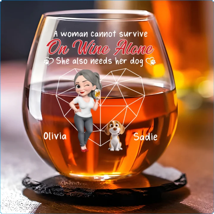 Cannot Survive Unless - Personalized Custom Wine Glass - Image 5