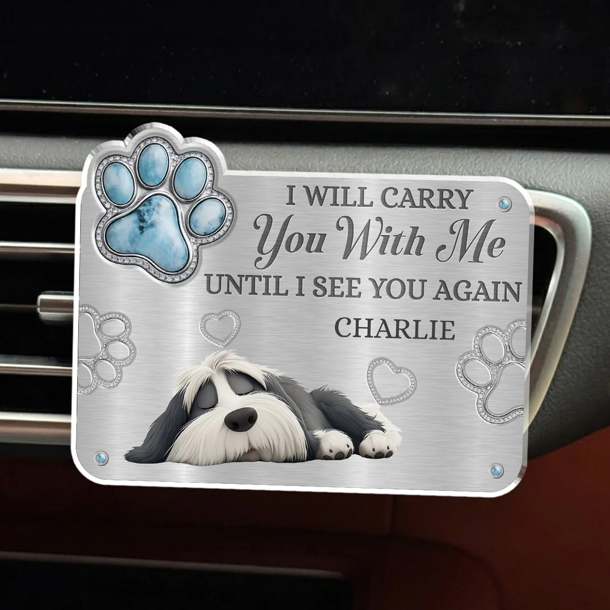 Carry You With Me - Personalized Custom 3D Effect Car Vent Clip