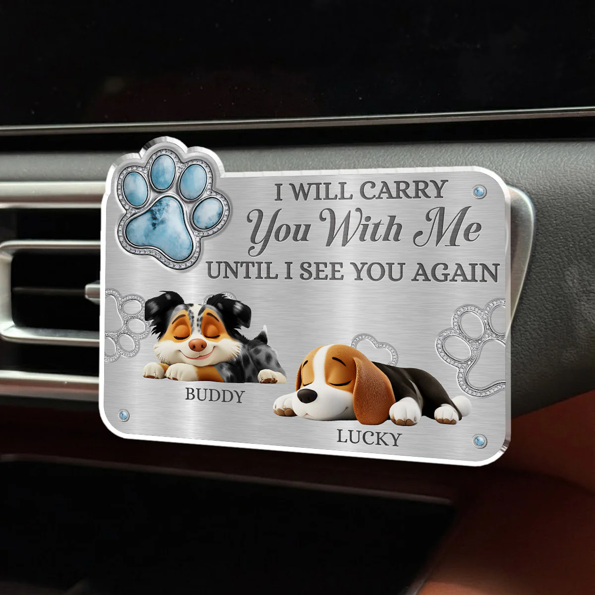 Carry You With Me - Personalized Custom 3D Effect Car Vent Clip - Image 2