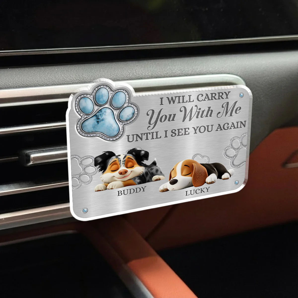 Carry You With Me - Personalized Custom 3D Effect Car Vent Clip - Image 4