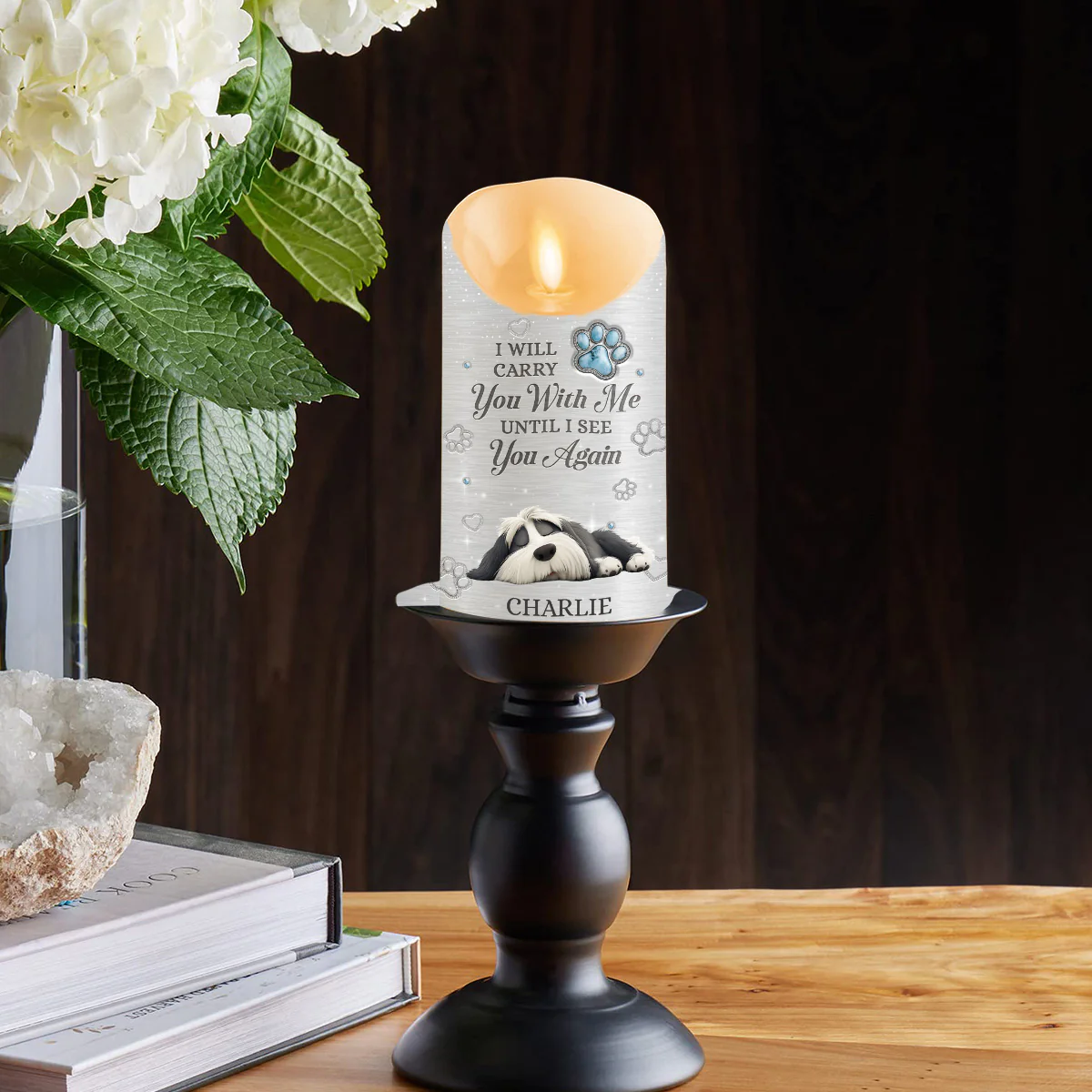 Carry You With Me - Personalized Custom LED Candle - Image 5