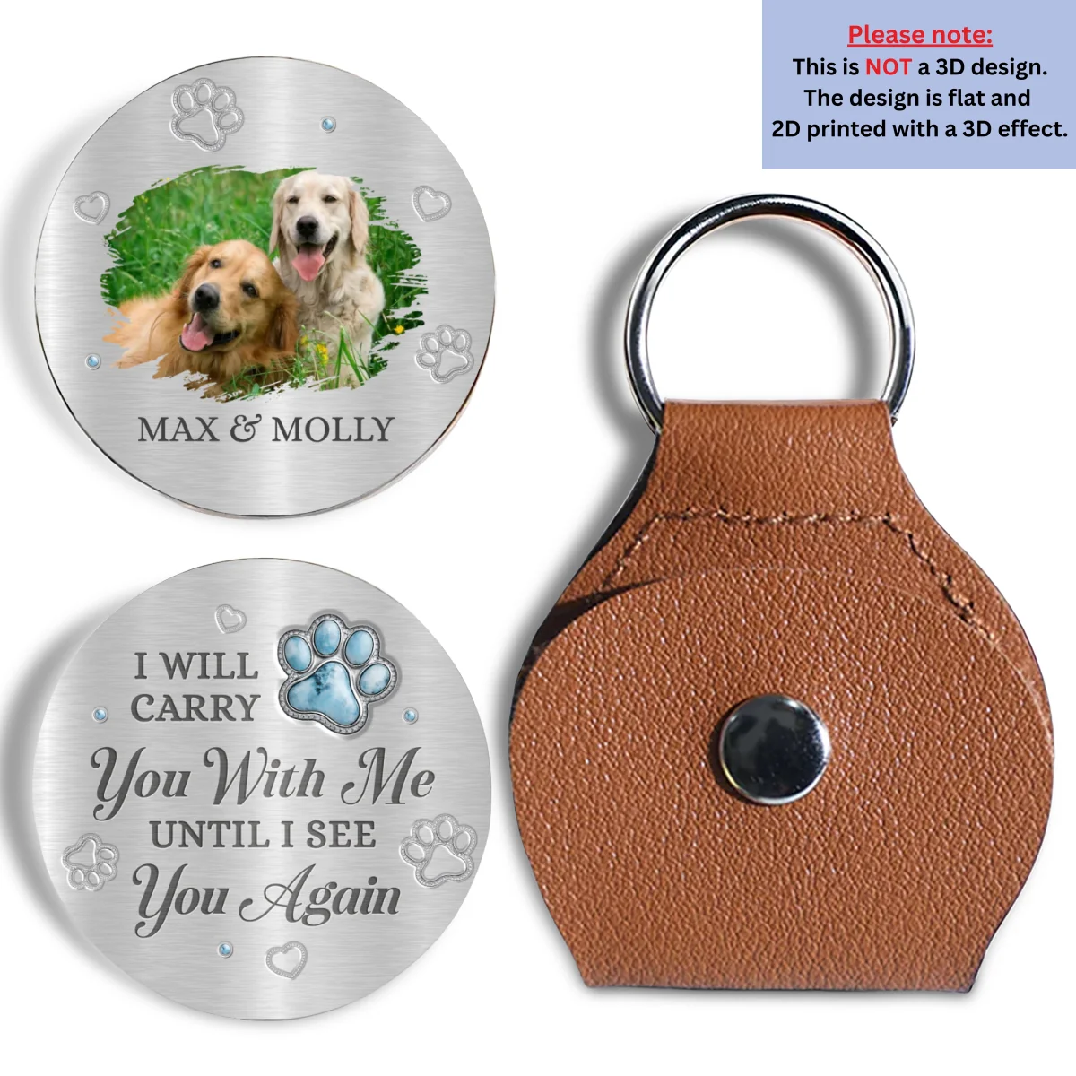 Carry You With Me Photo - Personalized Custom 3D Effect Pocket Hug - Image 4