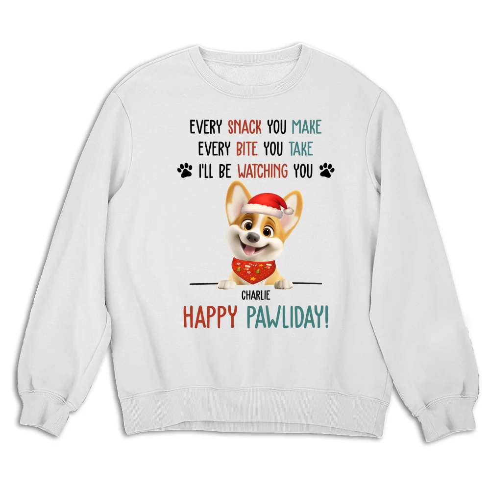 Cartoon Dog Pawliday - Personalized Custom Sweatshirt - Image 6