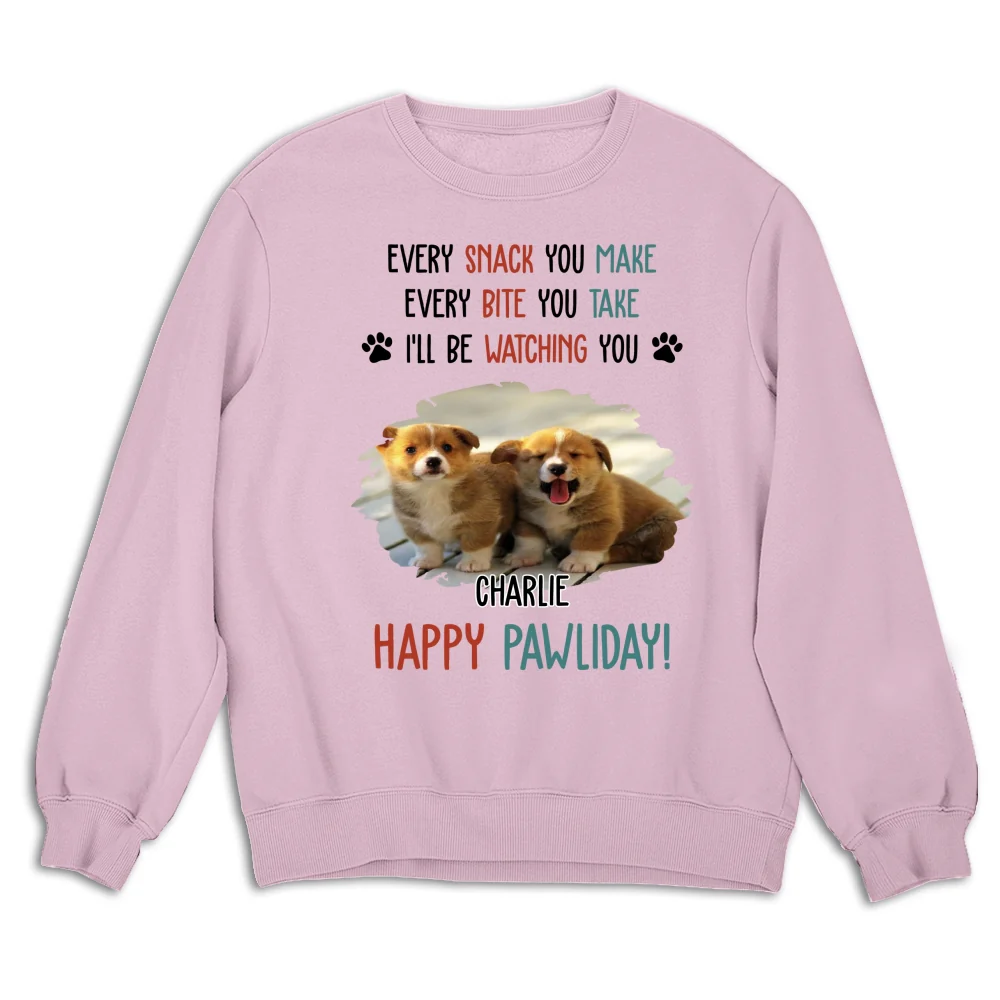 Cartoon Dog Pawliday Photo - Personalized Custom Sweatshirt - Image 5