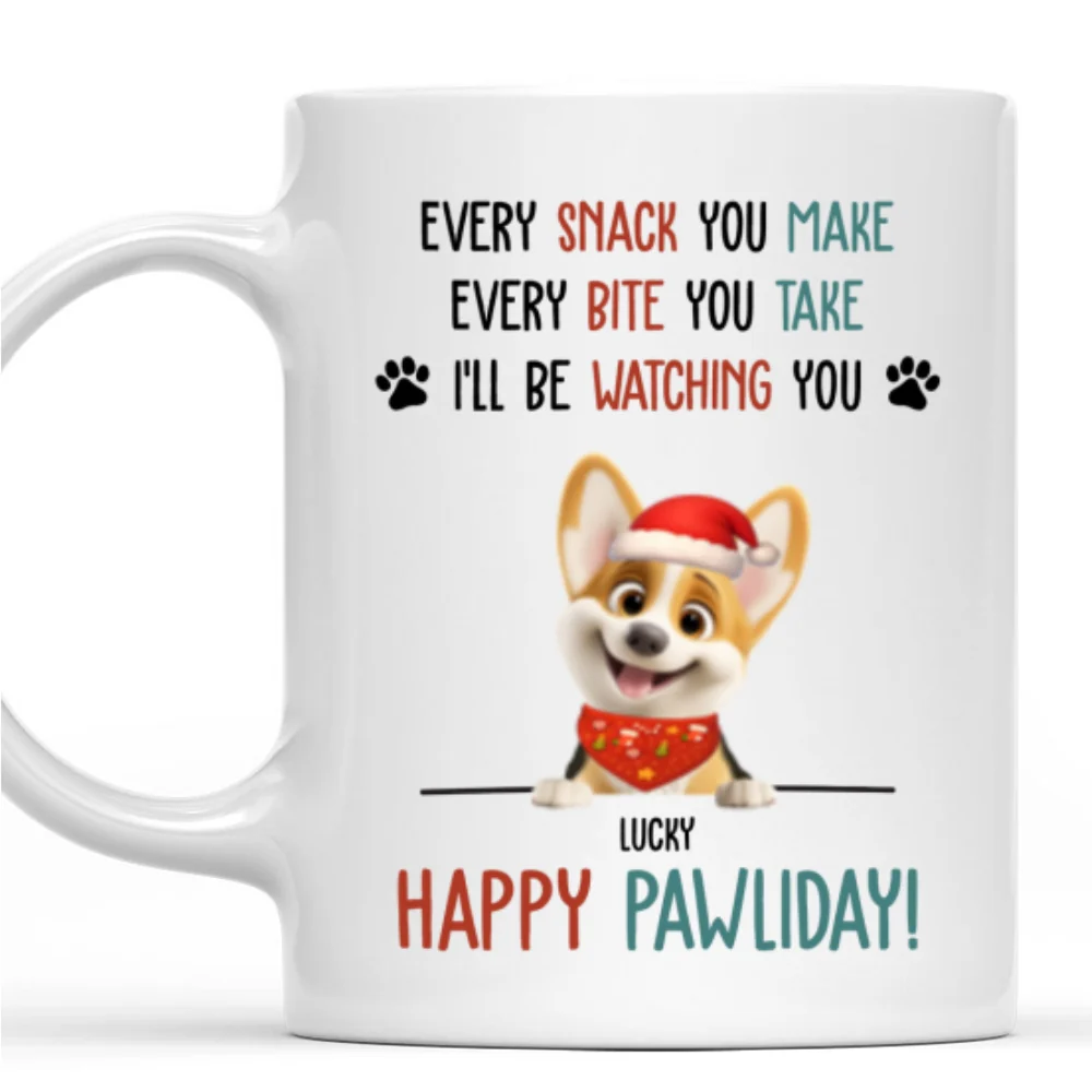 Cartoon Pet Pawliday - Personalized Custom Coffee Mug - Image 6