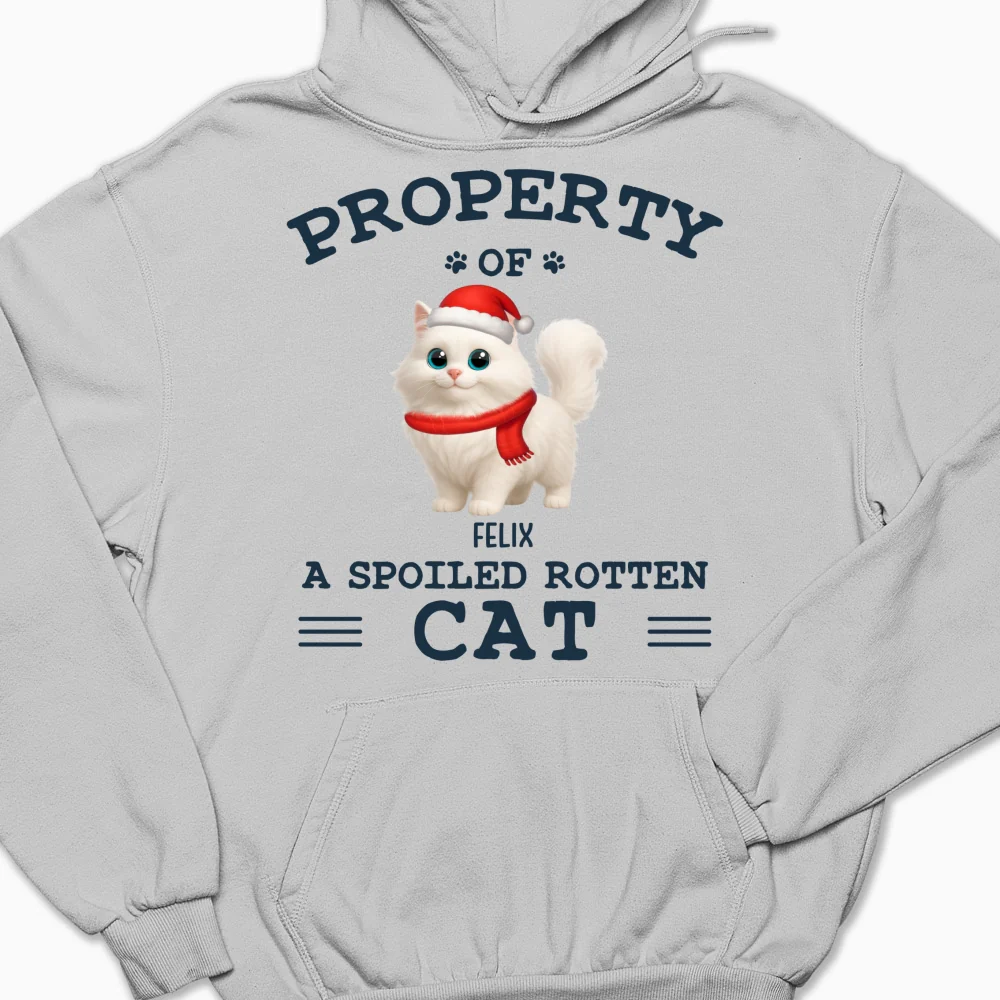 Cartoon Spoiled Rotten Cats - Personalized Custom Hoodie - Image 5