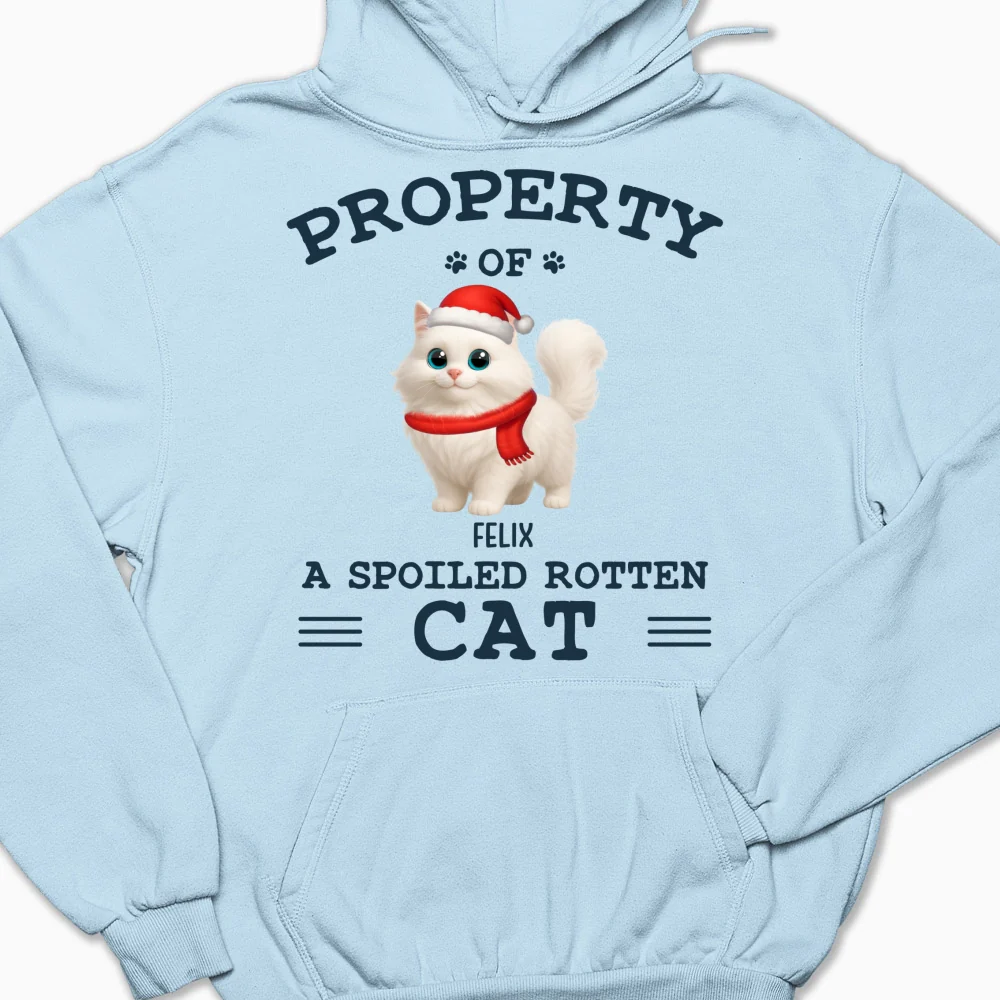 Cartoon Spoiled Rotten Cats - Personalized Custom Hoodie - Image 6