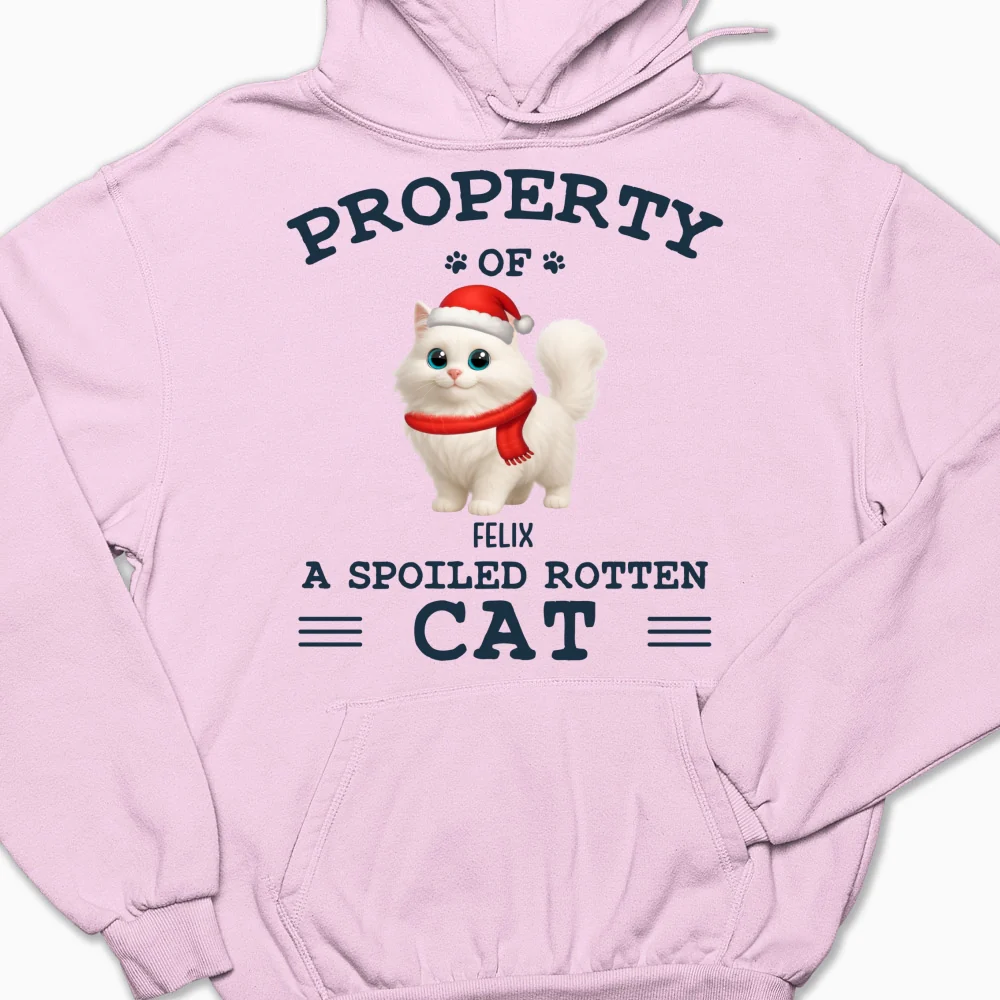 Cartoon Spoiled Rotten Cats - Personalized Custom Hoodie - Image 7