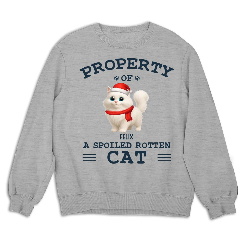 Cartoon Spoiled Rotten Cats - Personalized Custom Sweatshirt - Image 4