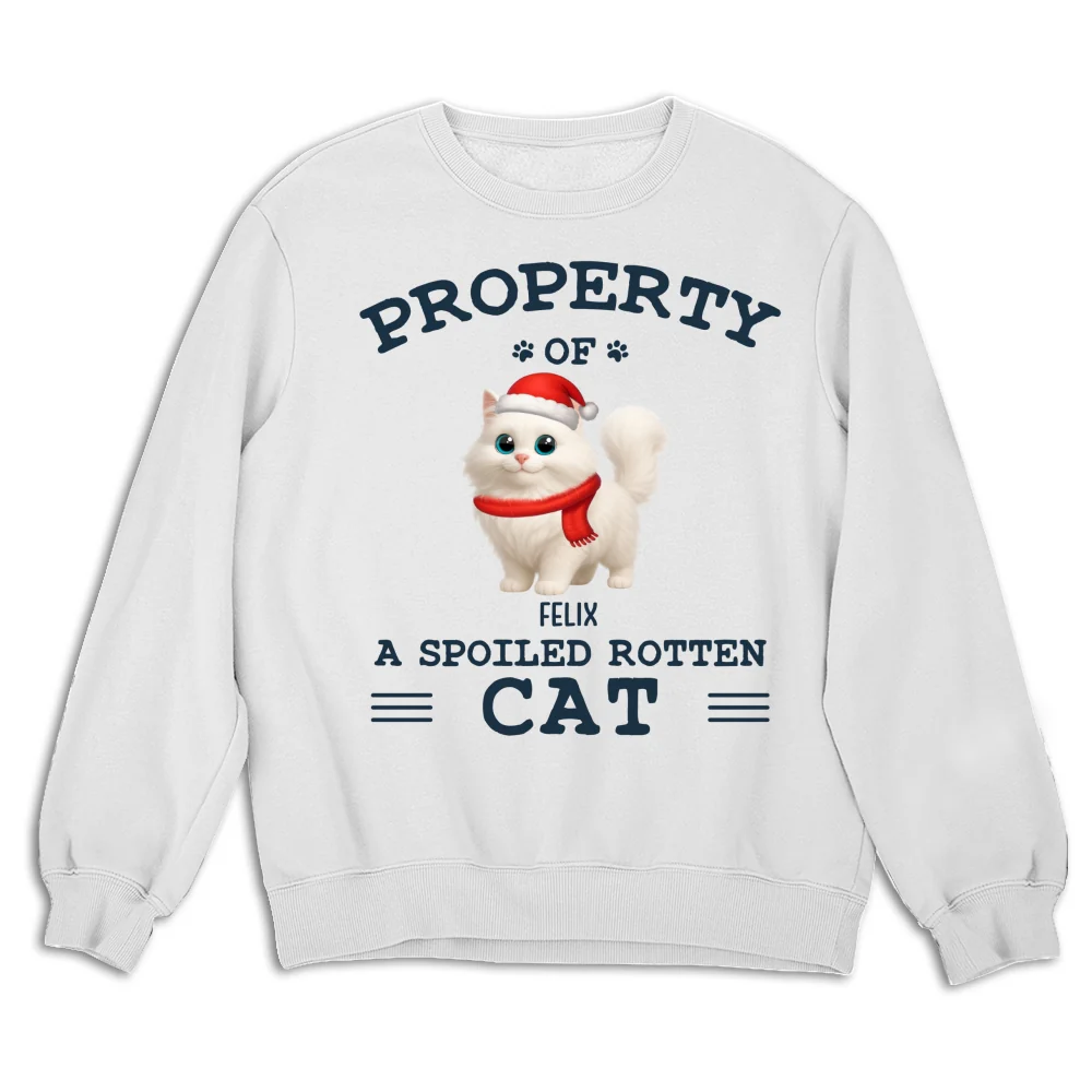 Cartoon Spoiled Rotten Cats - Personalized Custom Sweatshirt - Image 6
