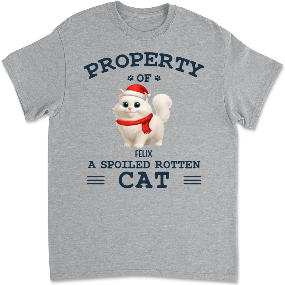 Cartoon Spoiled Rotten Cats - Personalized Custom Unisex T-Shirt - Image 6