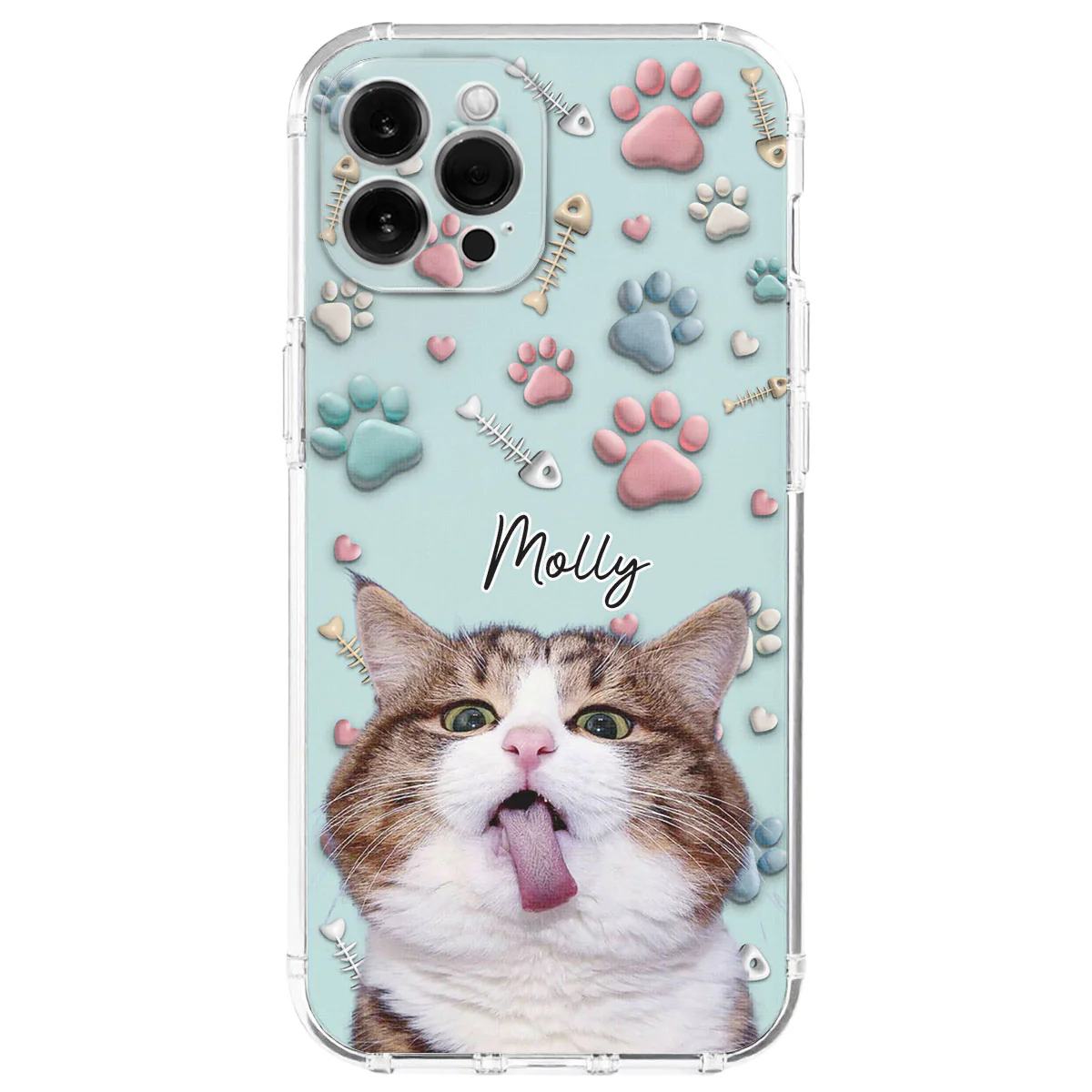 Cat And Human Cartoon Photo - Personalized Custom Phone Case