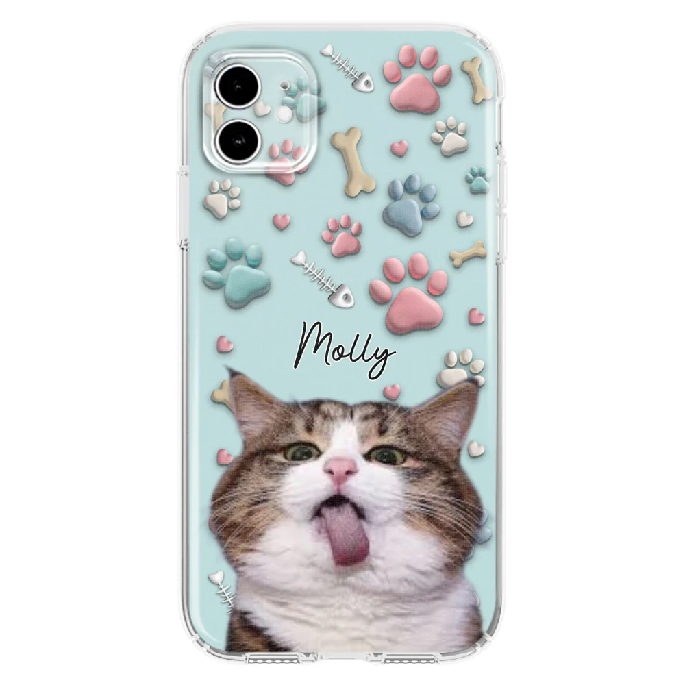 Cat And Human Cartoon Photo - Personalized Custom Phone Case - Image 10