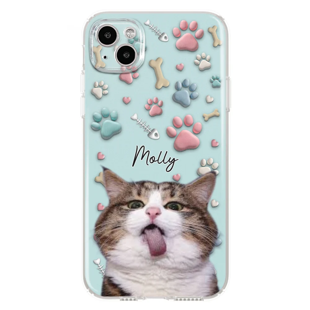 Cat And Human Cartoon Photo - Personalized Custom Phone Case - Image 13