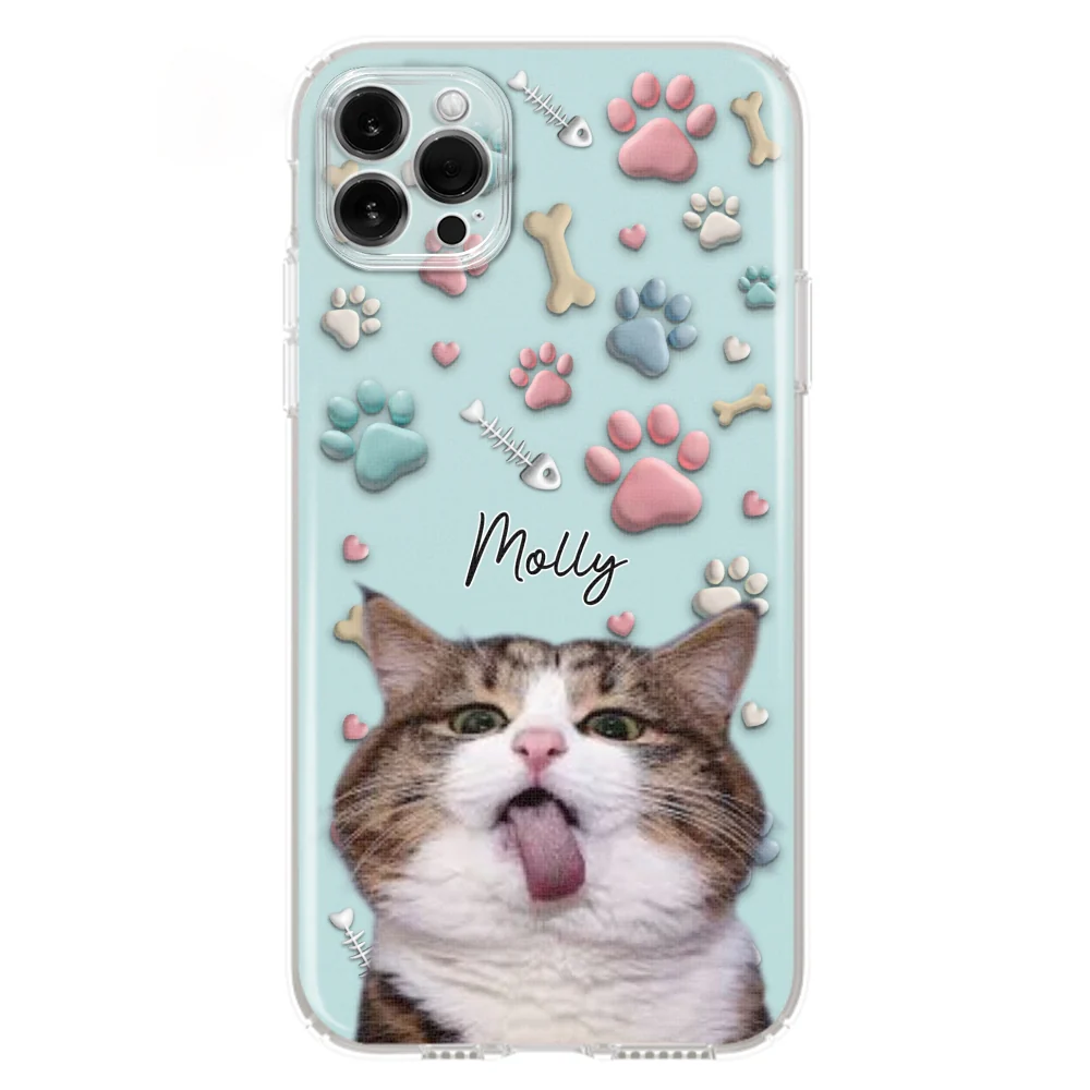 Cat And Human Cartoon Photo - Personalized Custom Phone Case - Image 14