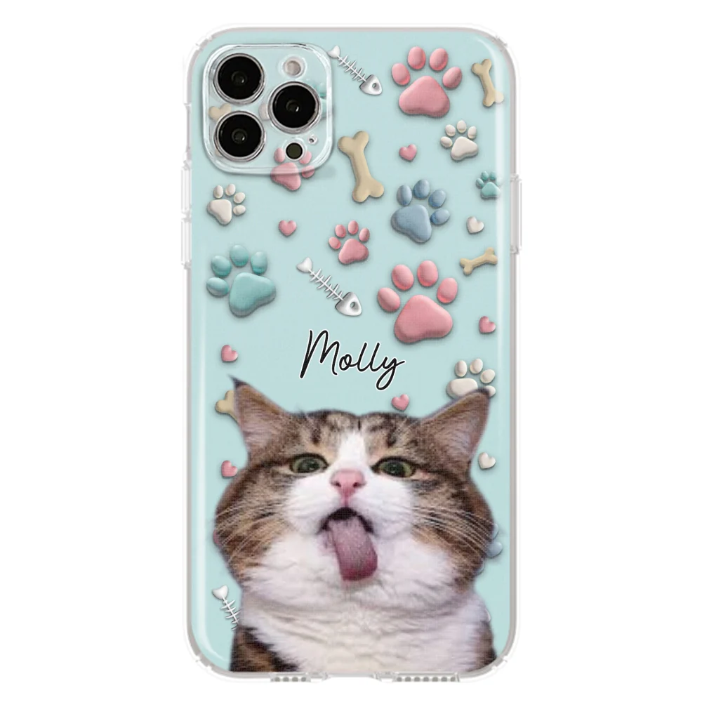 Cat And Human Cartoon Photo - Personalized Custom Phone Case - Image 15