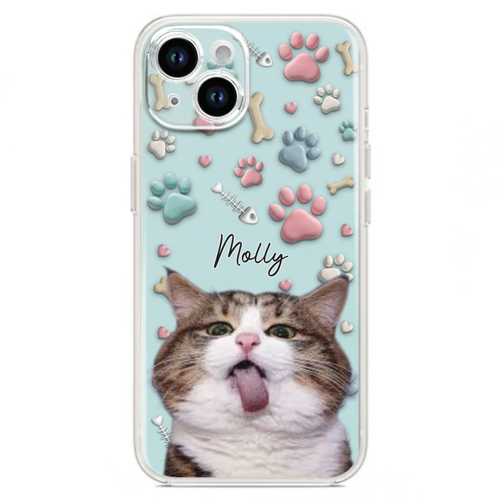 Cat And Human Cartoon Photo - Personalized Custom Phone Case - Image 17