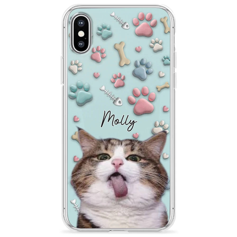 Cat And Human Cartoon Photo - Personalized Custom Phone Case - Image 24