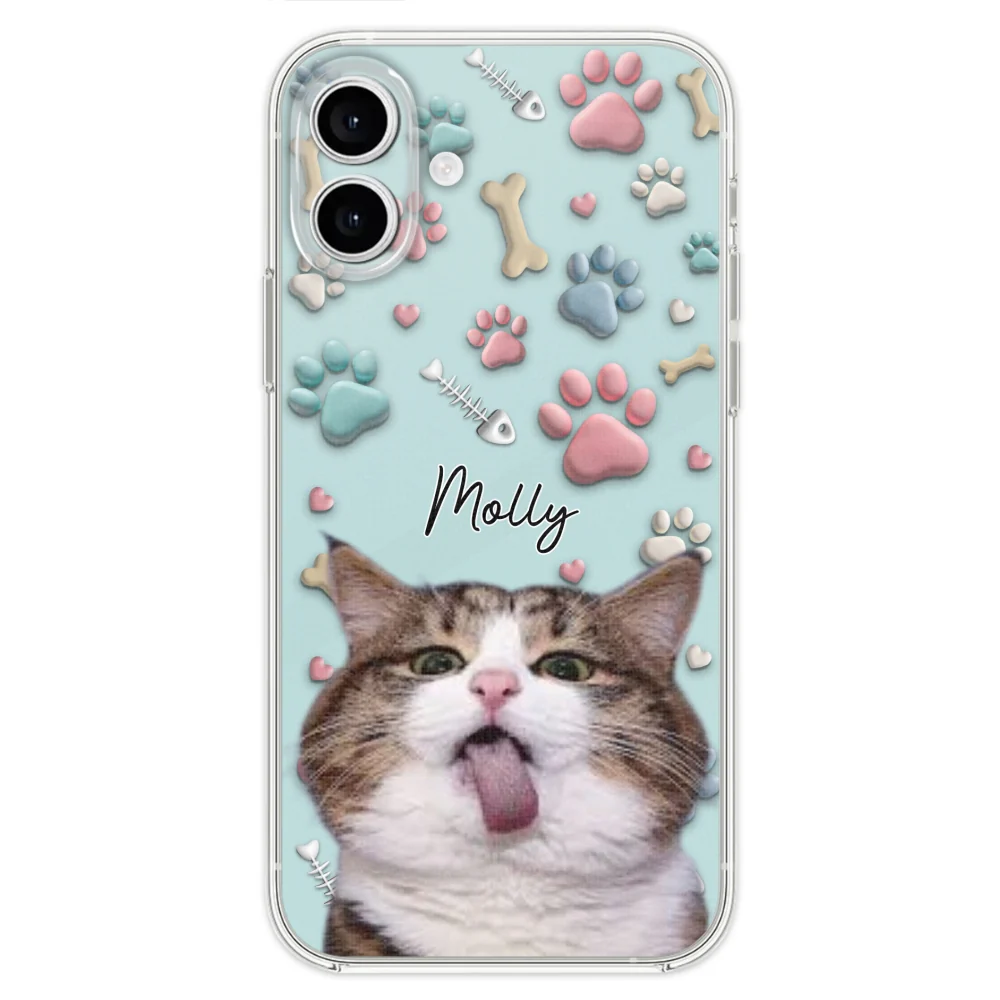 Cat And Human Cartoon Photo - Personalized Custom Phone Case - Image 25