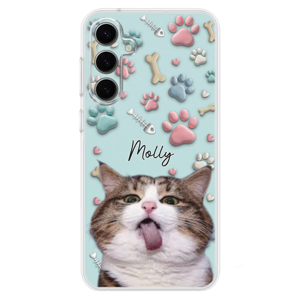 Cat And Human Cartoon Photo - Personalized Custom Phone Case - Image 29