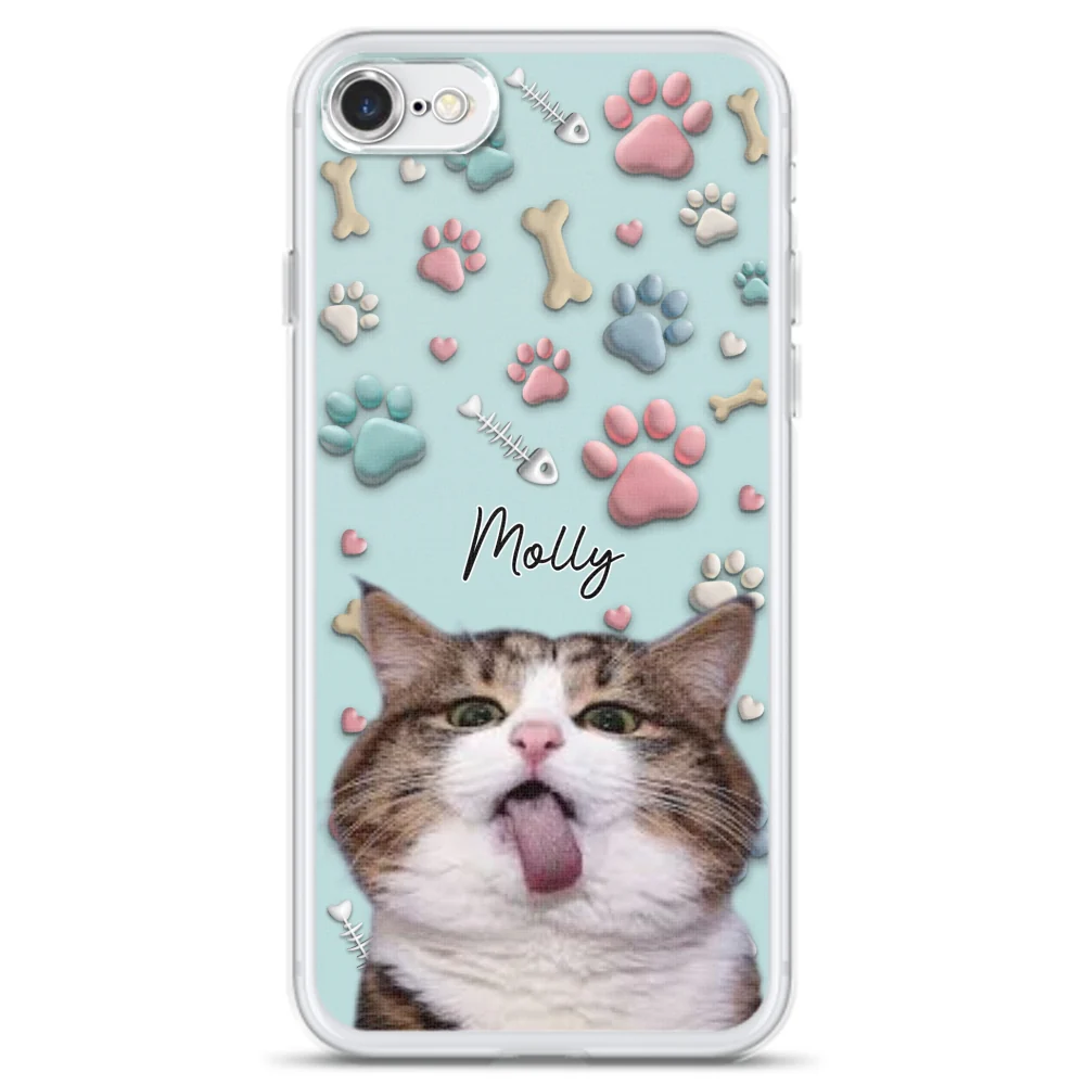 Cat And Human Cartoon Photo - Personalized Custom Phone Case - Image 5
