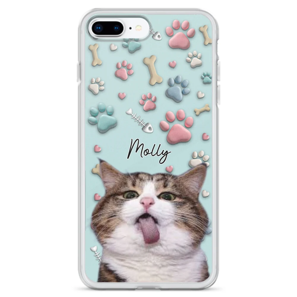 Cat And Human Cartoon Photo - Personalized Custom Phone Case - Image 6