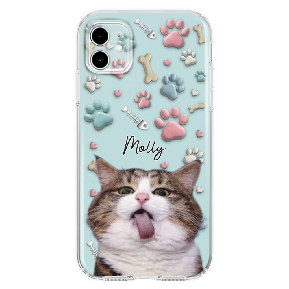 Cat And Human Cartoon Photo - Personalized Custom Phone Case - Image 7