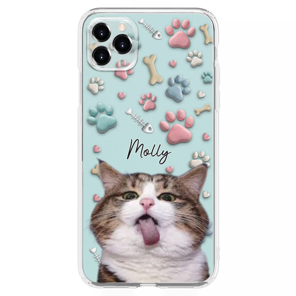 Cat And Human Cartoon Photo - Personalized Custom Phone Case - Image 8
