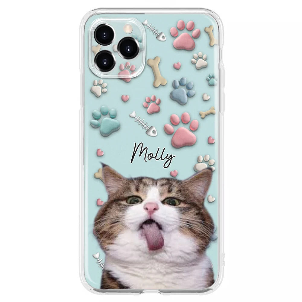 Cat And Human Cartoon Photo - Personalized Custom Phone Case - Image 9