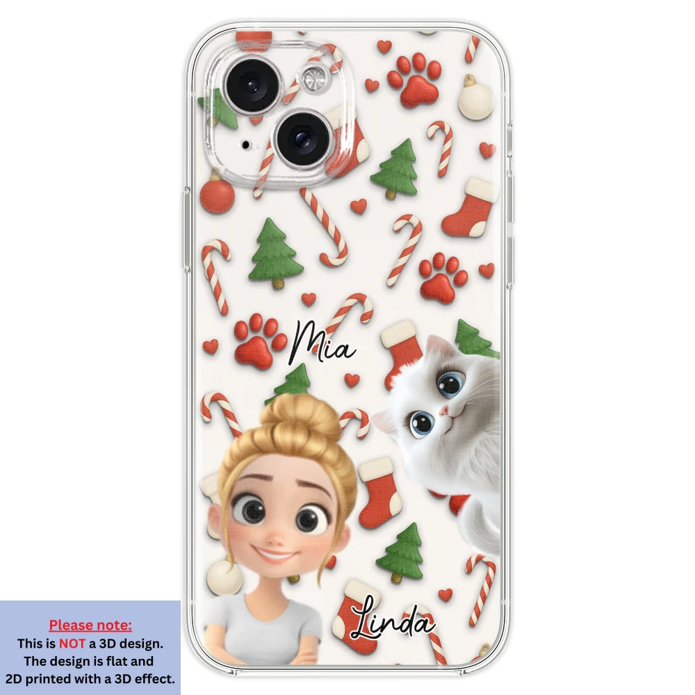 Cat And Human Cartoon Ver 2 - Personalized Custom Phone Case - Image 20