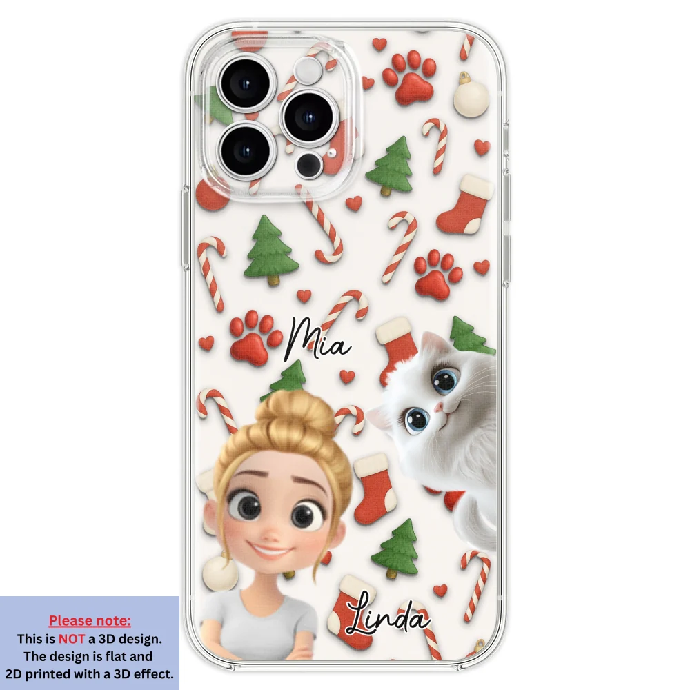 Cat And Human Cartoon Ver 2 - Personalized Custom Phone Case - Image 21