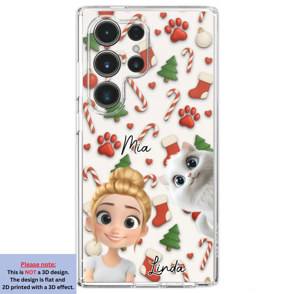 Cat And Human Cartoon Ver 2 - Personalized Custom Phone Case - Image 28
