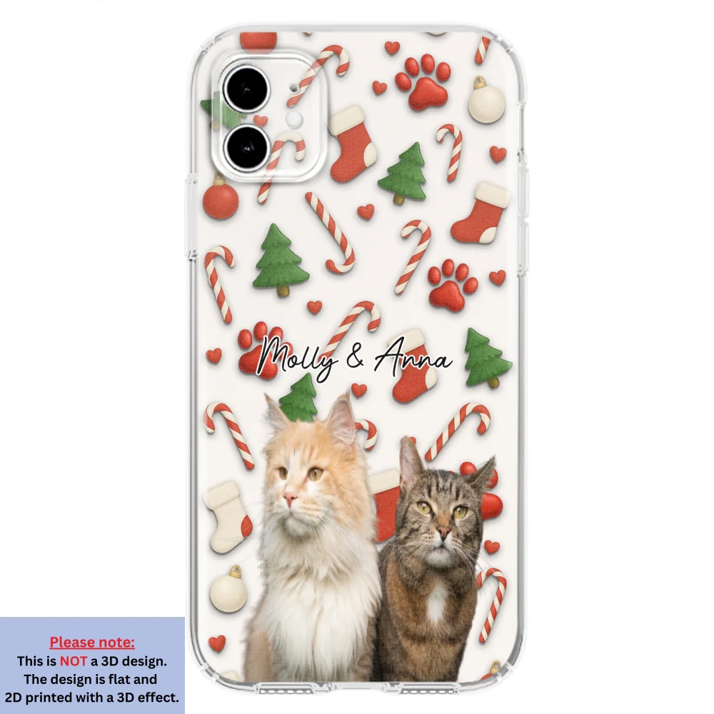 Cat And Human Cartoon Ver 2 Photo - Personalized Custom Phone Case - Image 4
