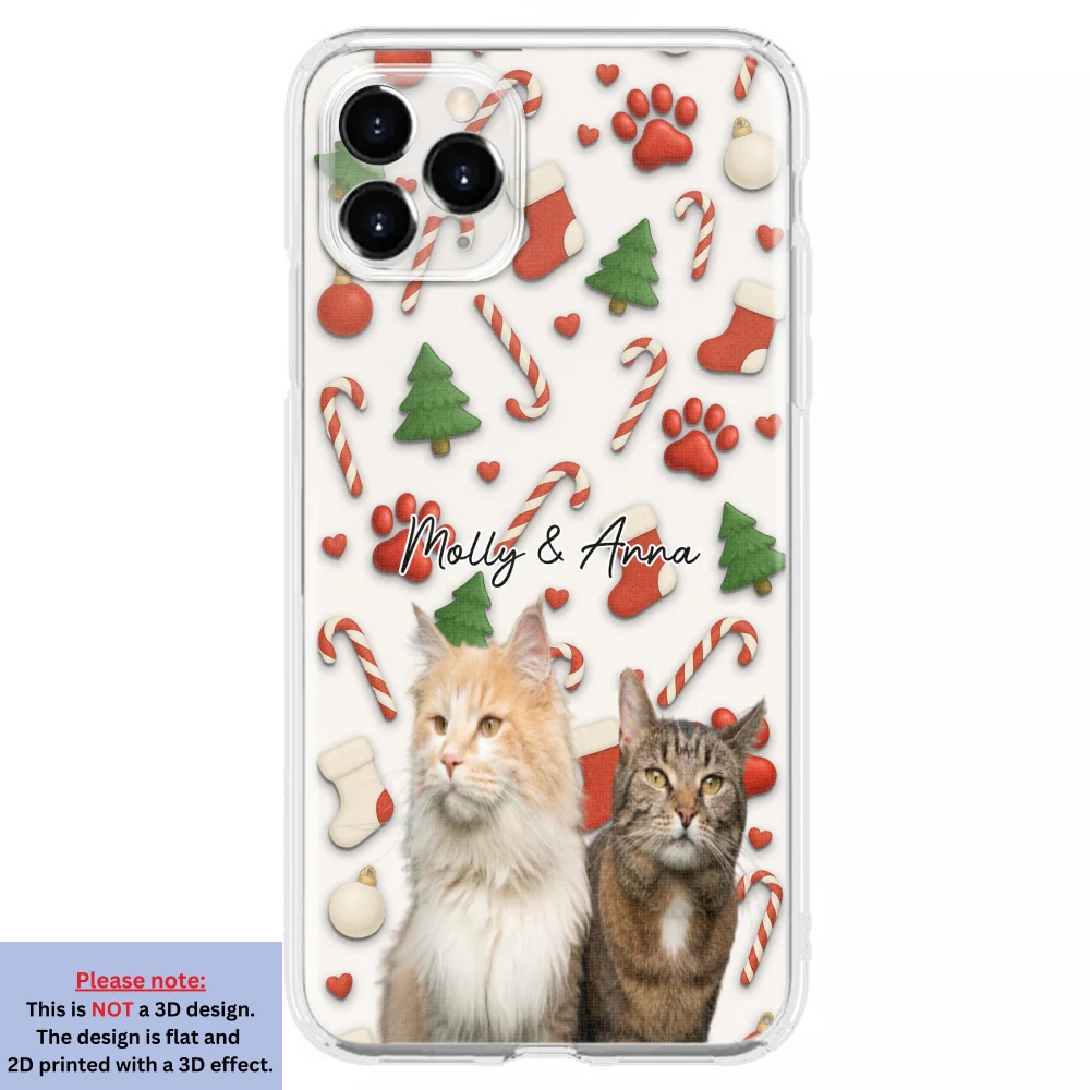 Cat And Human Cartoon Ver 2 Photo - Personalized Custom Phone Case - Image 6