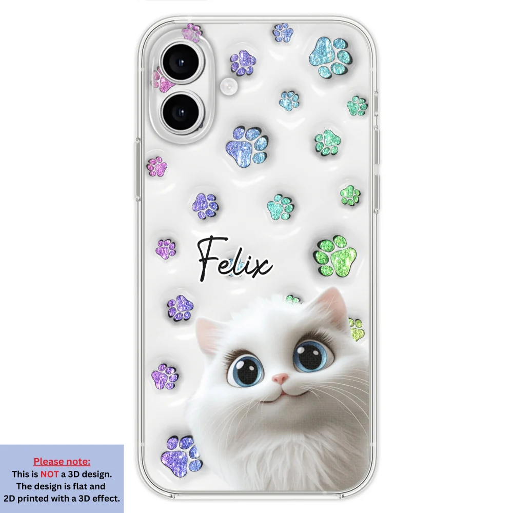 Cat Baby - Personalized Custom 3D Inflated Effect Phone Case - Image 25