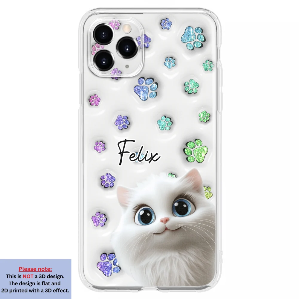 Cat Baby - Personalized Custom 3D Inflated Effect Phone Case - Image 9