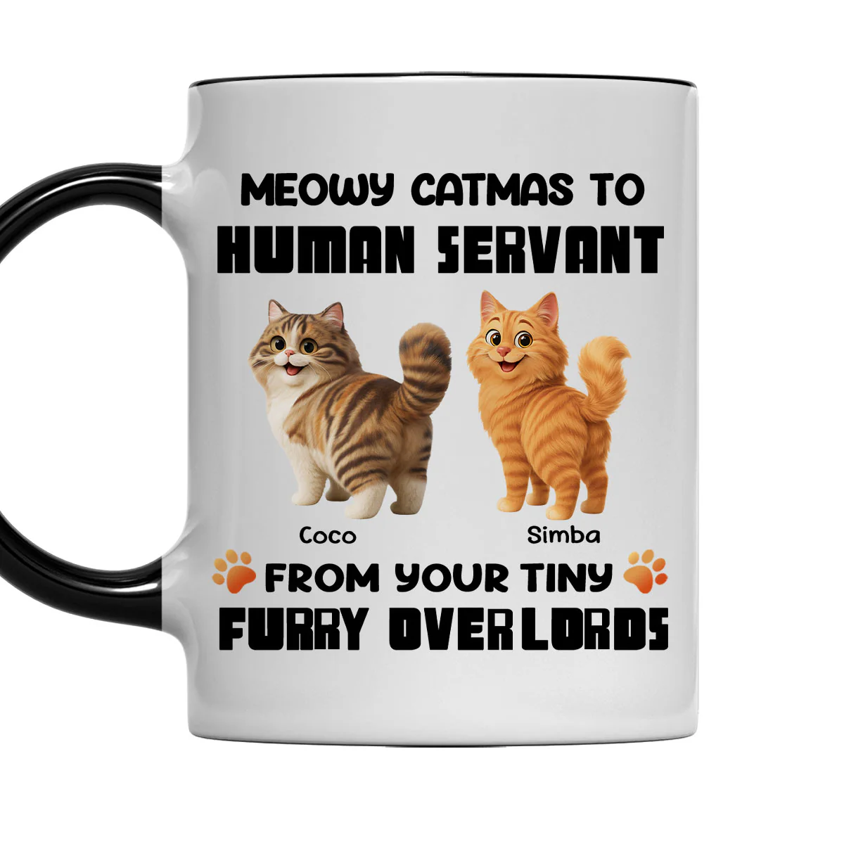 Cat Butt Overlords - Personalized Custom Accent Mug