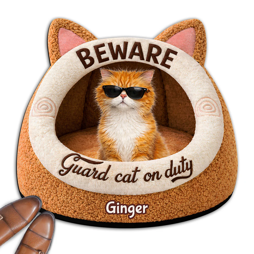 Cat Judging In Progress Photo - Personalized Custom Doormat
