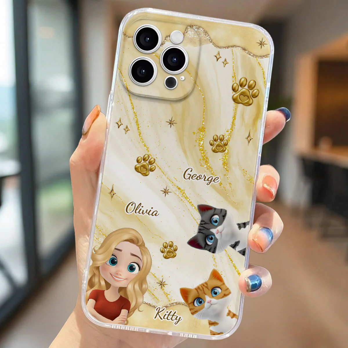 Cat Mom Corner - Personalized Custom Phone Case - Image 2