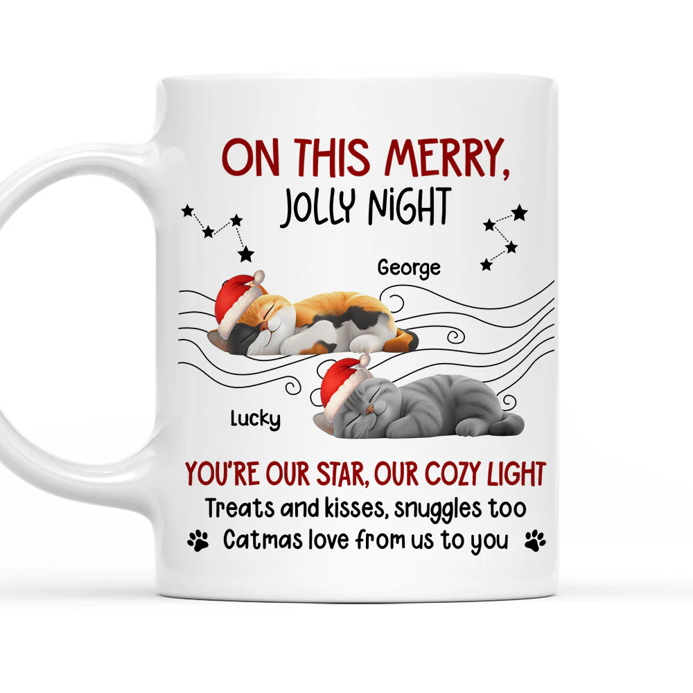 Catmas Love From Me - Personalized Custom Coffee Mug