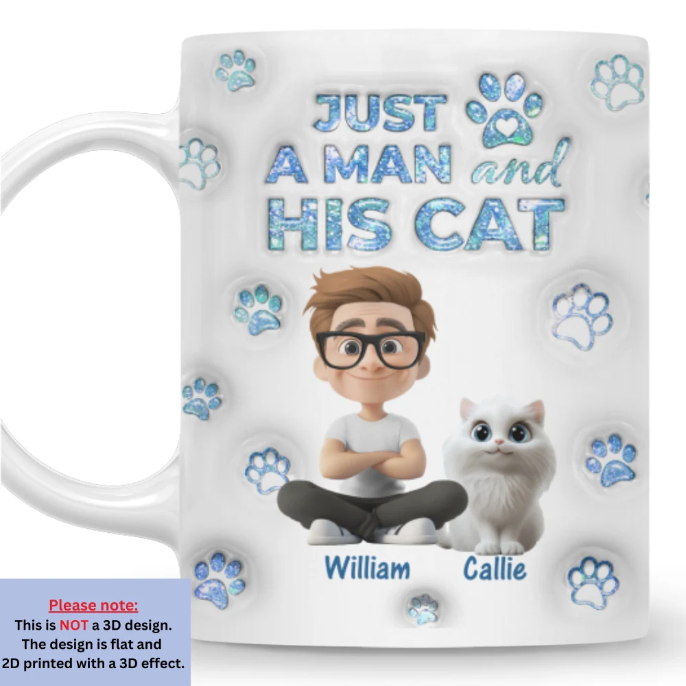 Cats Are The Miracle Dad Ver - Personalized Custom 3D Inflated Effect Mug - Image 6