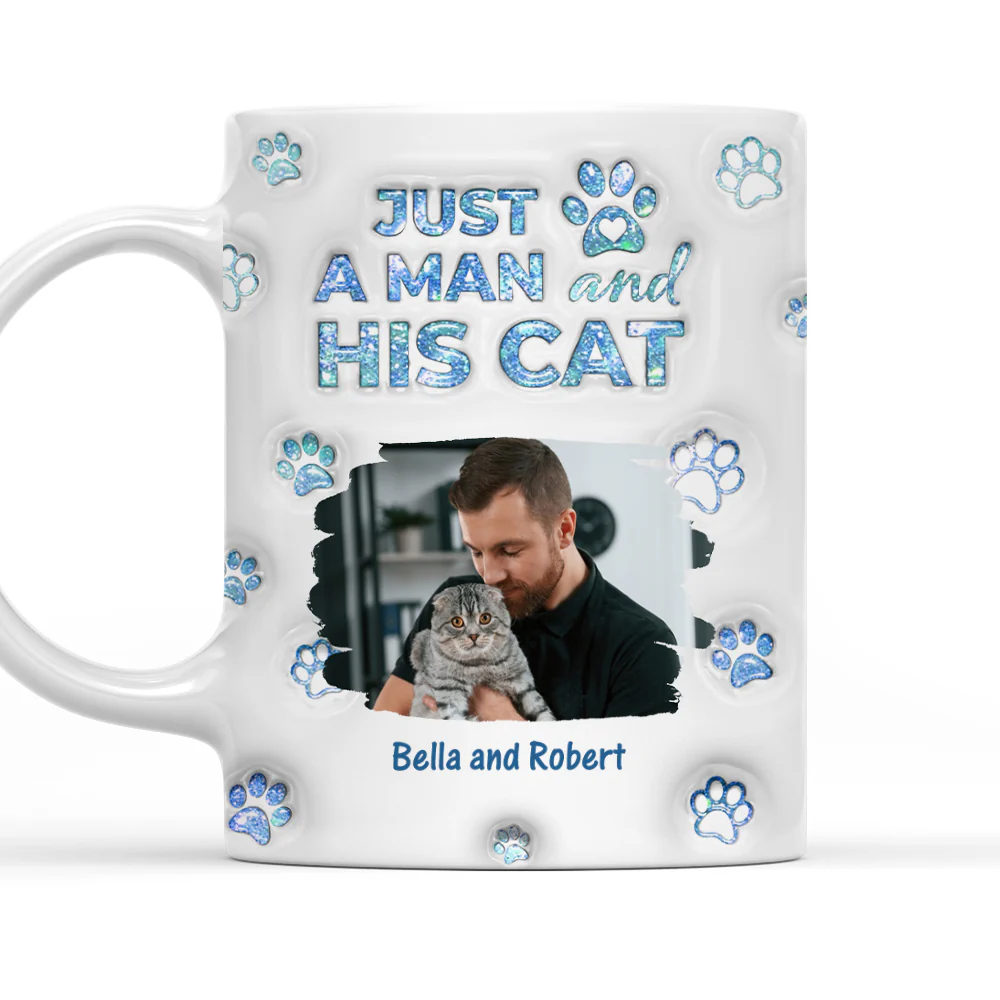 Cats Are The Miracle Dad Ver Photo - Personalized Custom 3D Inflated Effect Mug