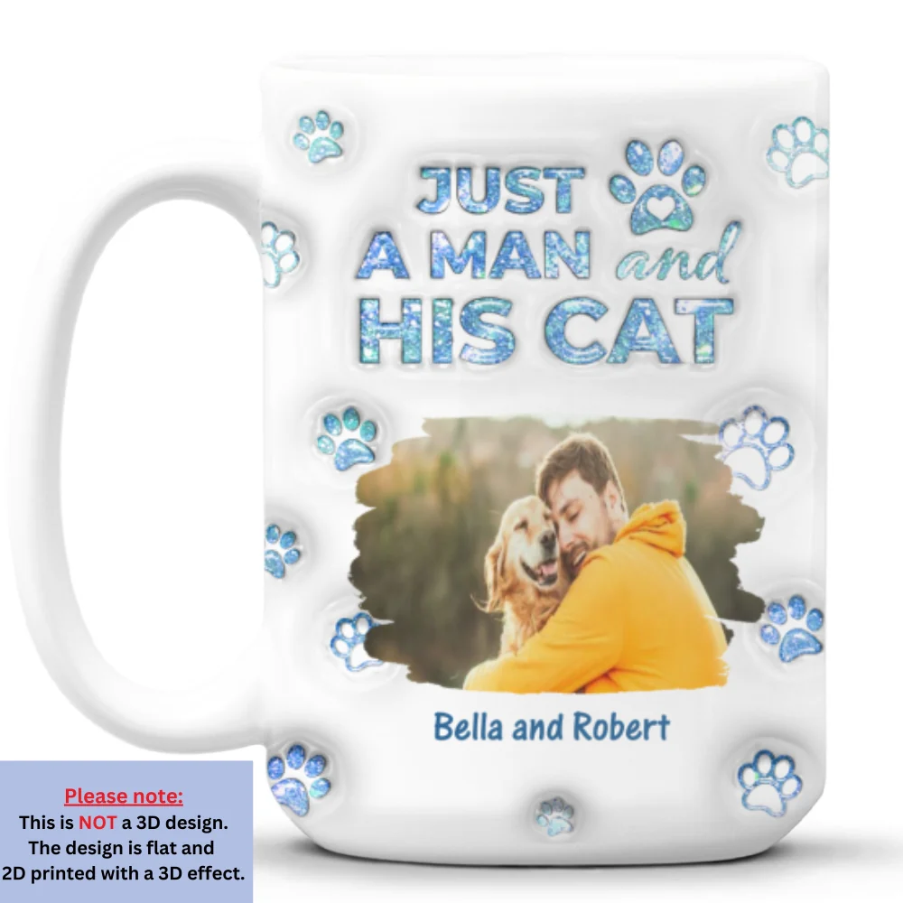 Cats Are The Miracle Dad Ver Photo - Personalized Custom 3D Inflated Effect Mug - Image 7