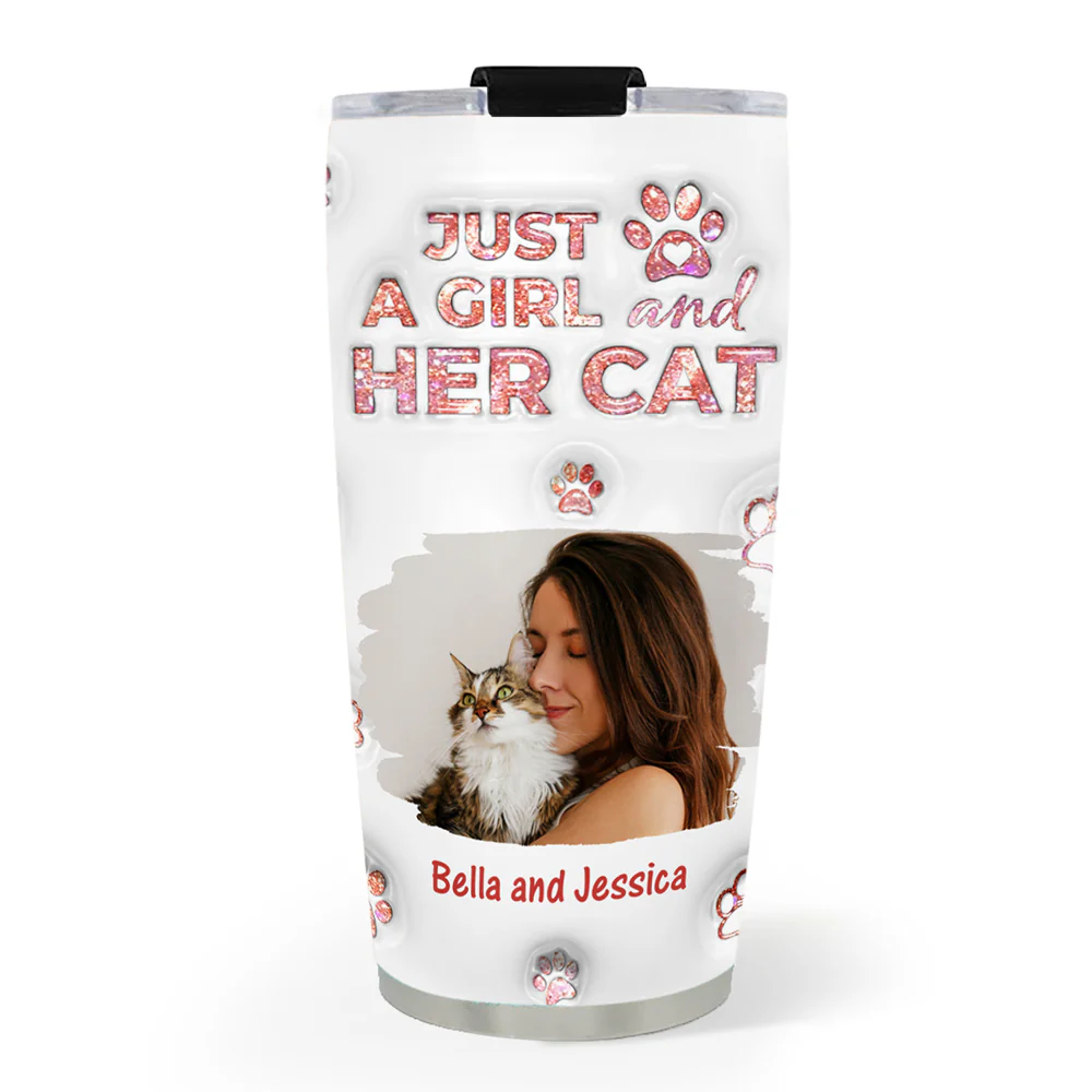 Cats Are The Miracle Photo - Personalized Custom 3D Inflated Effect Tumbler