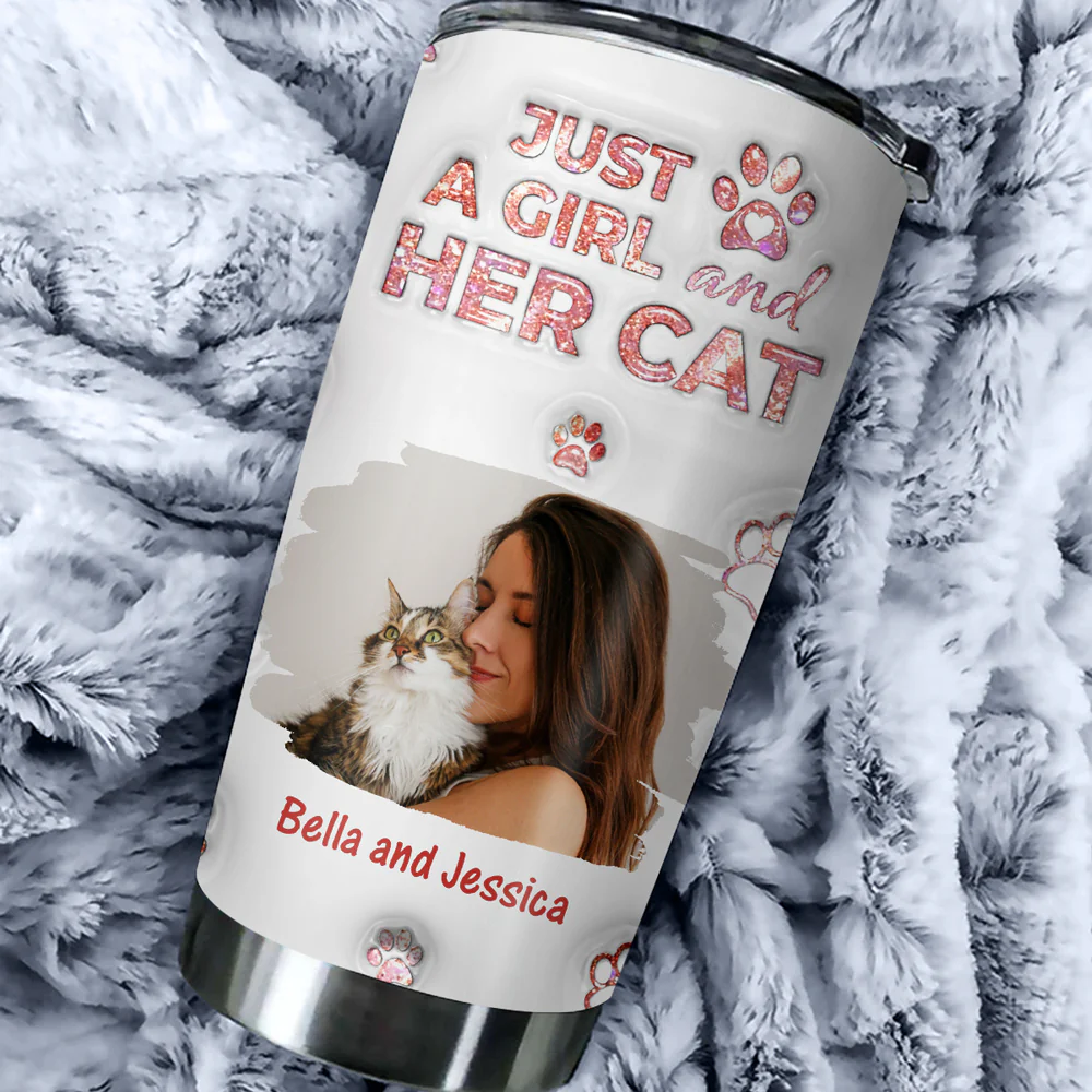 Cats Are The Miracle Photo - Personalized Custom 3D Inflated Effect Tumbler - Image 6