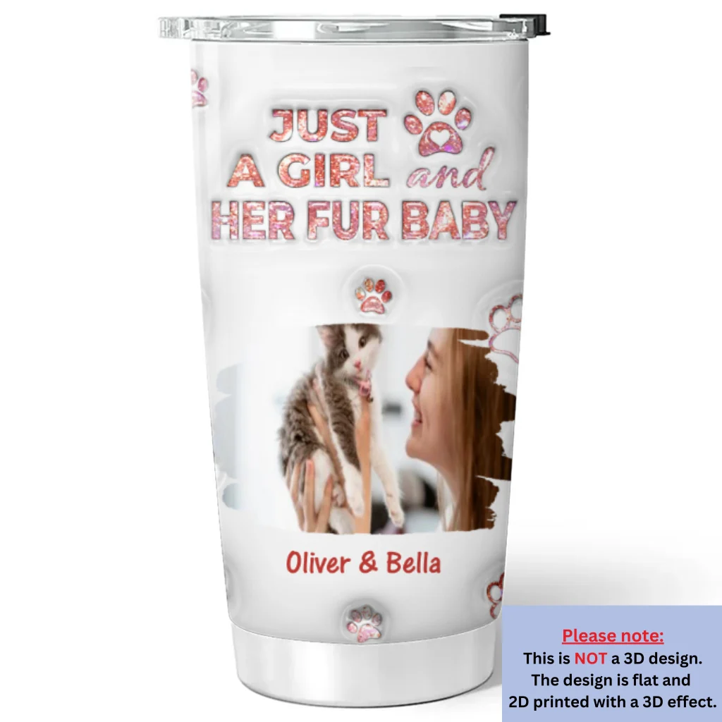 Cats Are The Miracle Photo - Personalized Custom 3D Inflated Effect Tumbler - Image 7